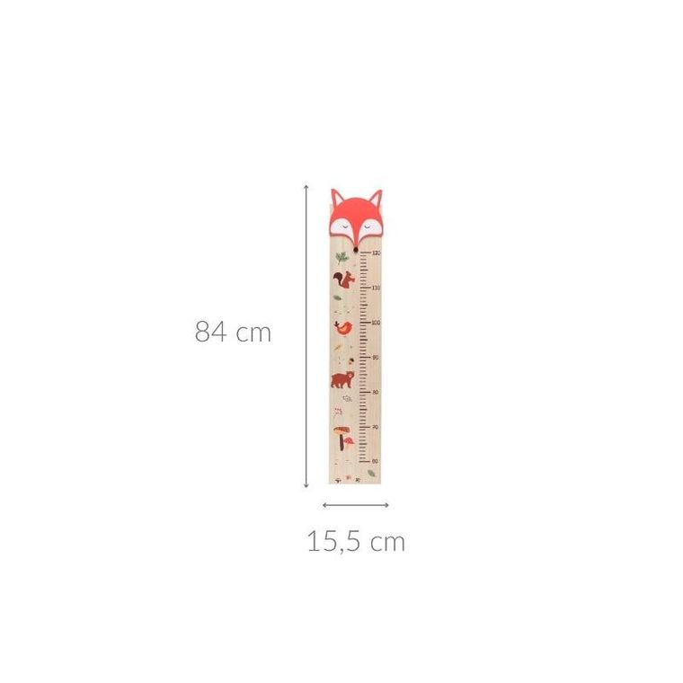 4living, Miarka na ścianę do pomiaru wzrostu, foxy, do 120 cm