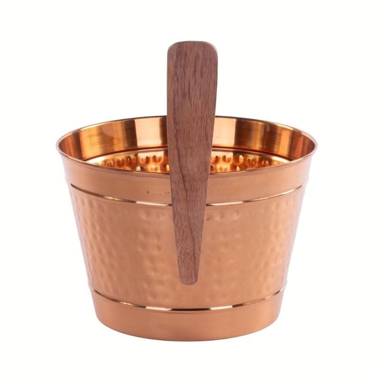 4living, miedziany ceber do sauny, 4l