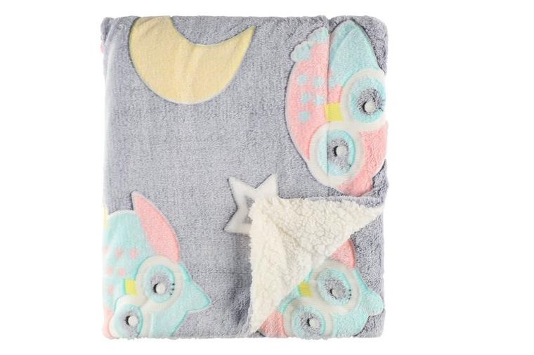 4living, narzuta dla dzieci, świecąca w ciemności Glow, 125-150 cm