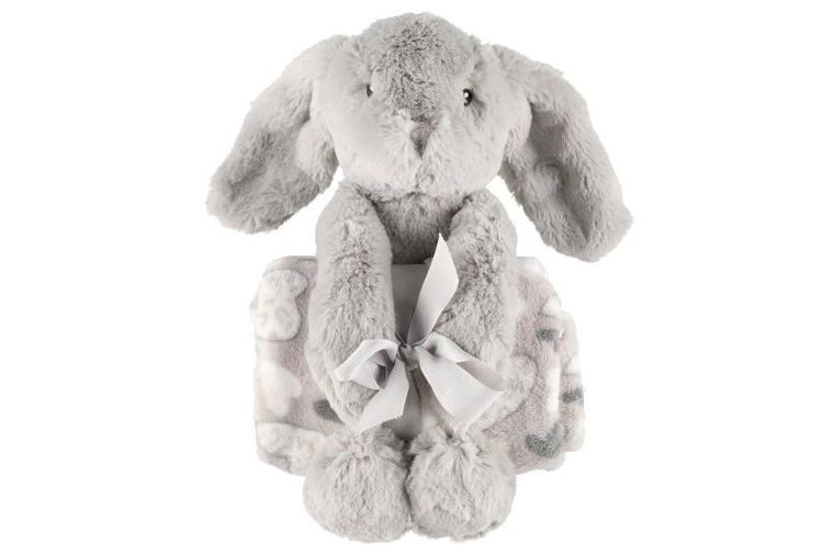 4living, polarowy koc z maskotką, 75-100 cm