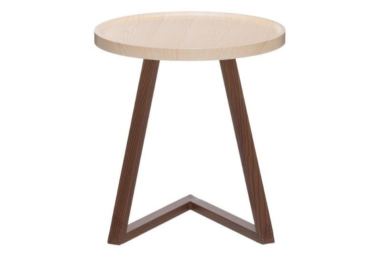 4living, stolik pomocniczy z mdf, ø 40 cm