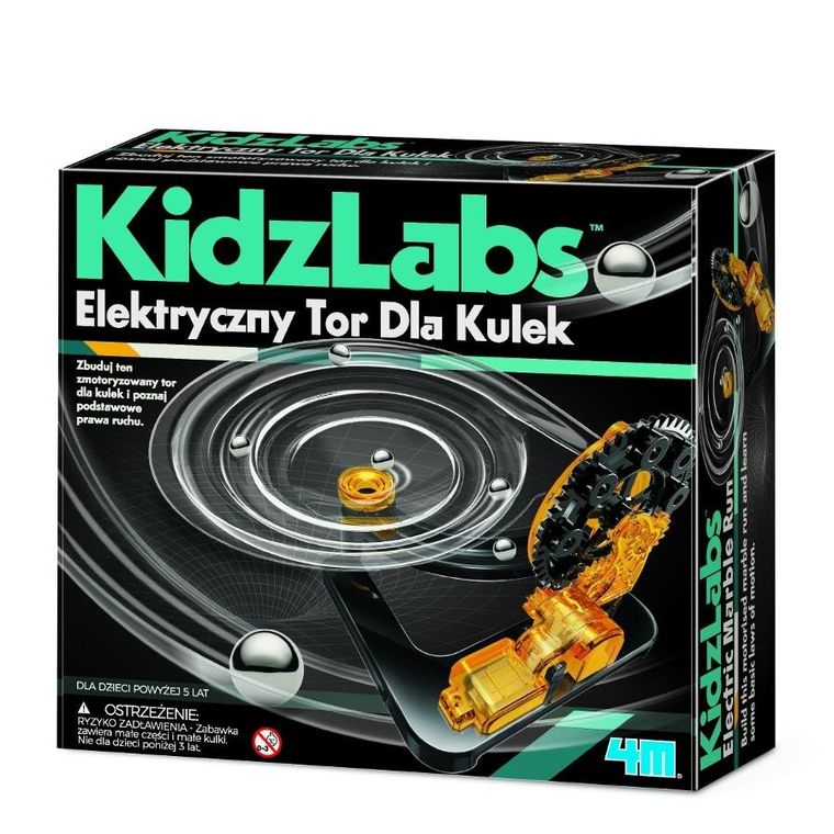 4M, KidzLabs, Elektryczny tor dla kulek, zestaw konstrukcyjny