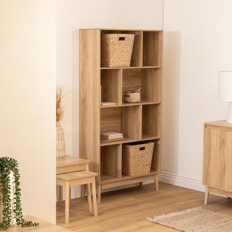 5five Simply Smart, Abana, regał na książki nieregularne półki wnęki, 80-30-160 cm