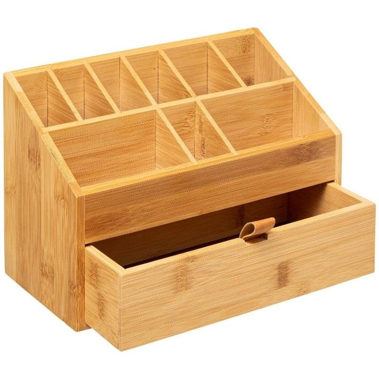 5five Simply Smart, bambusowy organizer na kosmetyki, szufladka i 9 przegródek