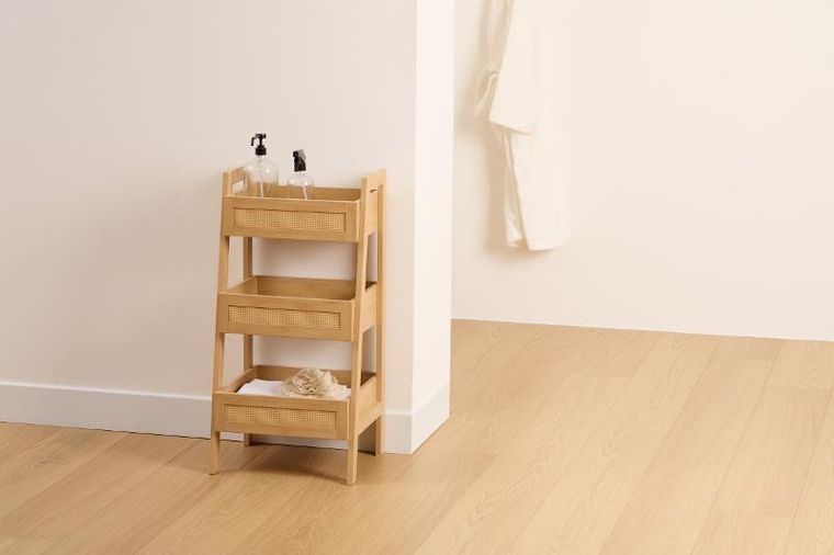 5five Simply Smart, Cane, regał z półkami z plecionką wiedeńską, 40-34,2-80 cm