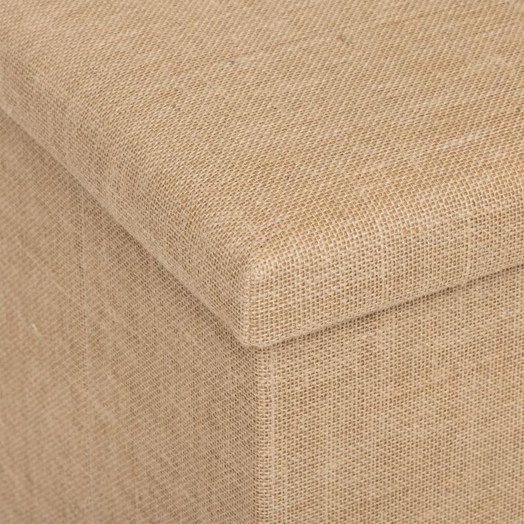 5five Simply Smart, Juta, podłużna pufa, składana, 31-31 cm