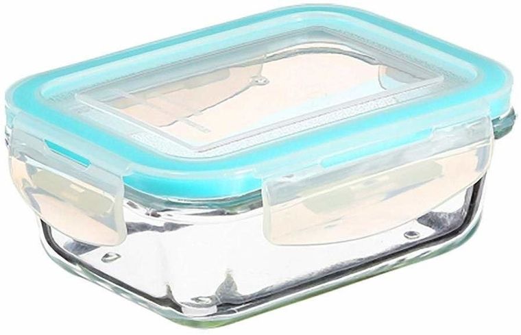 5five Simply Smart, komplet pojemników na żywność z zamknięciem, 3 pojemności, szklany