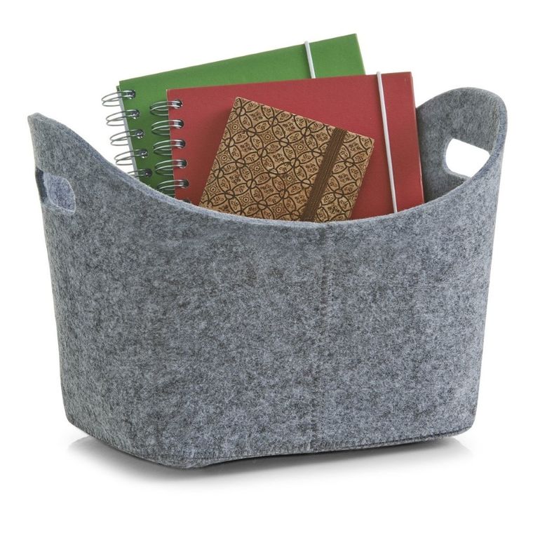 5five Simply Smart, kosz do przechowywania, owalny, filcowy, 12 l