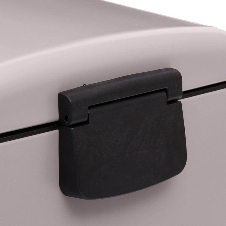 5five Simply Smart, kosz na śmieci, metalowy, taupe, 30 l