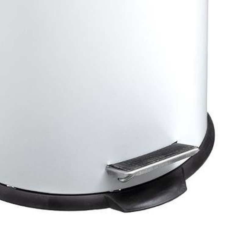 5five Simply Smart, kosz na śmieci, Natureo, 30 L, metalowy, biały