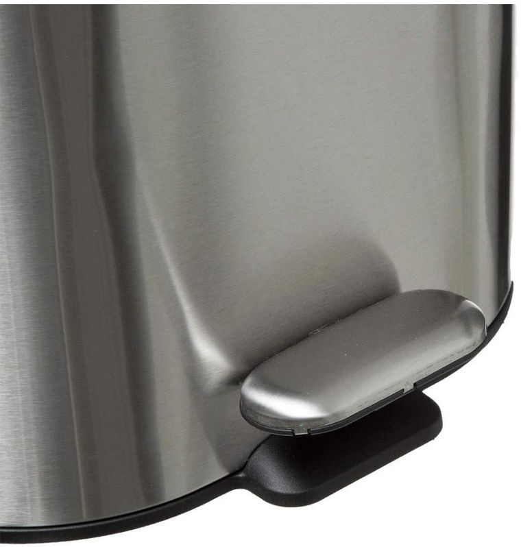 5five Simply Smart, kosz na śmieci z pedałem, Siliflex, 6l, inox