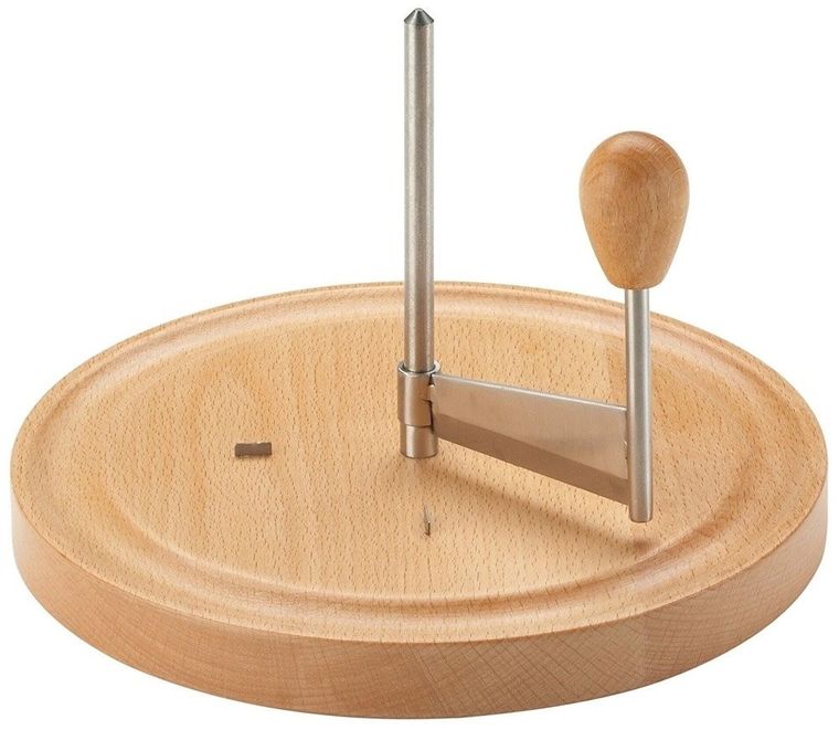 5five Simply Smart, krajalnica do sera, drewno bukowe, stal nierdzewna