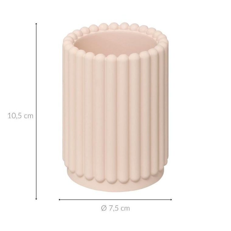 5five Simply Smart, kubek na szczoteczki do zębów, Bonbon, ø 7.5 cm