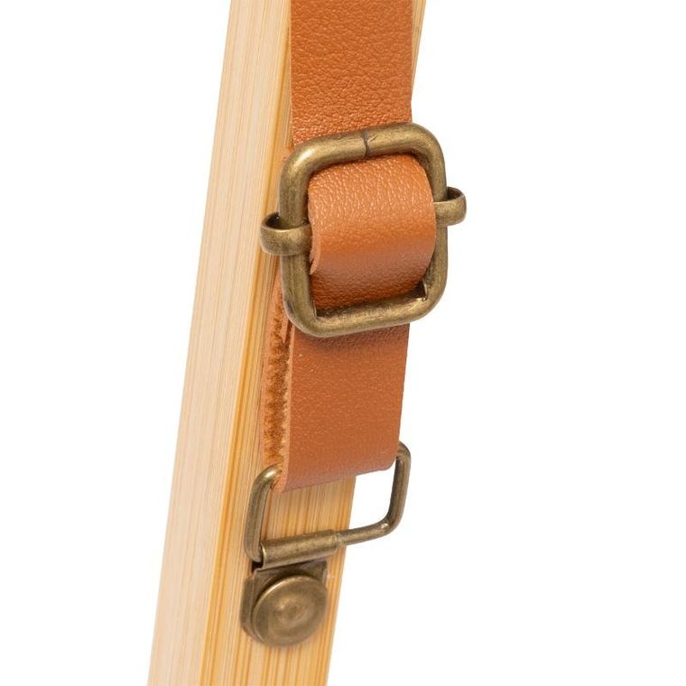 5five simply smart, lustro łazienkowe loft na pasku, średnica 50 cm