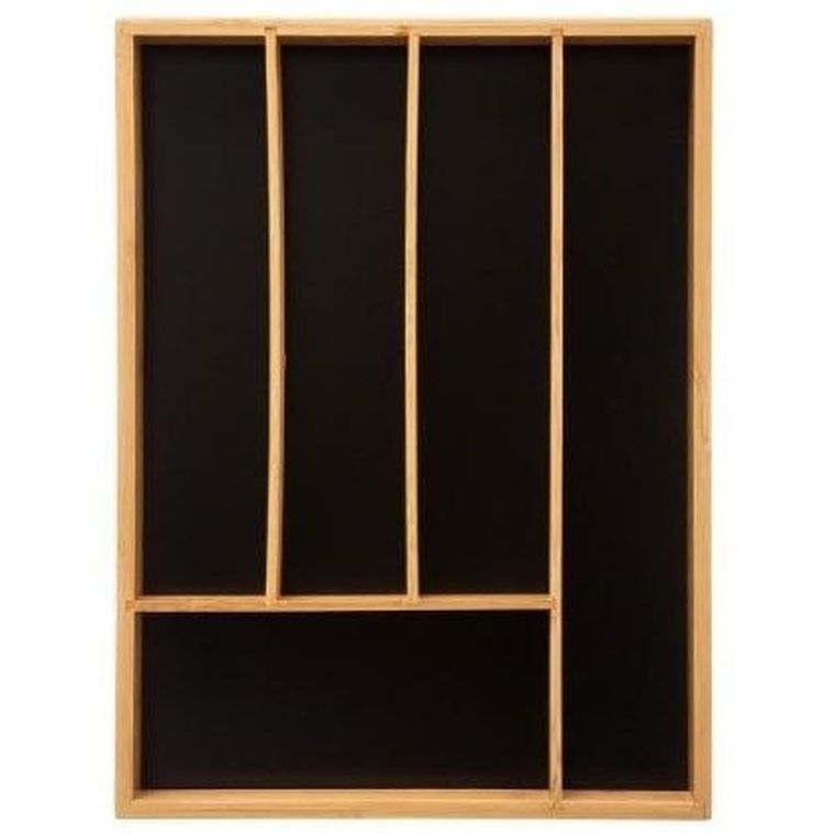 5five Simply Smart, organizer na sztućce, 5 przegródek, wkład bambusowy