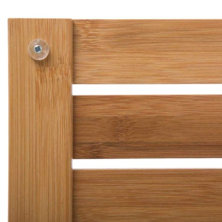 5five Simply Smart, podest bambusowy do łazienki, 53-36 cm, antypoślizgowy