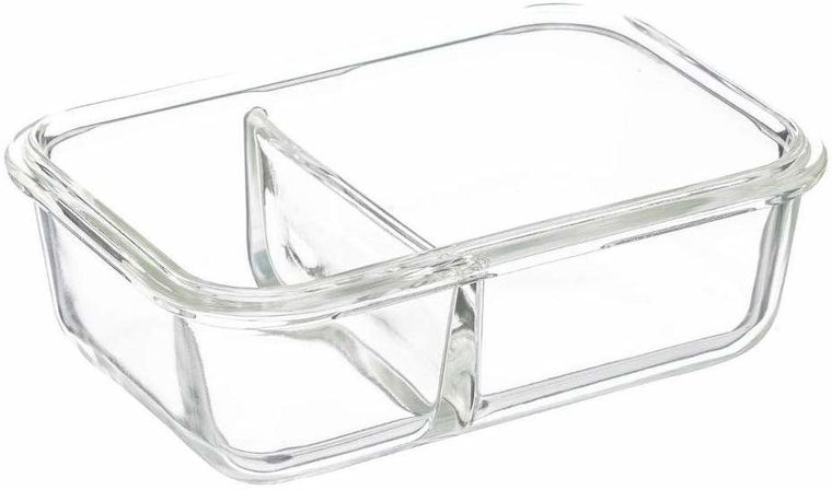 5five Simply Smart, pojemnik na lunch, szklany, 2-komorowy, 700 ml