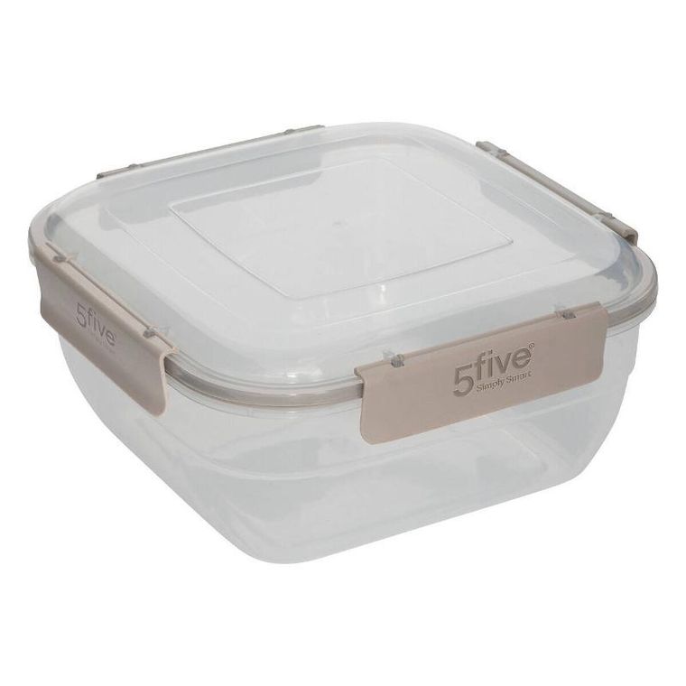 5five Simply Smart, pojemniki na żywność zamykane na klik klic, kwadratowe, 4 szt.