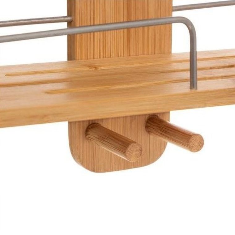 5five Simply Smart, półka łazienkowa wisząca, Niv, 70 cm, bambusowa