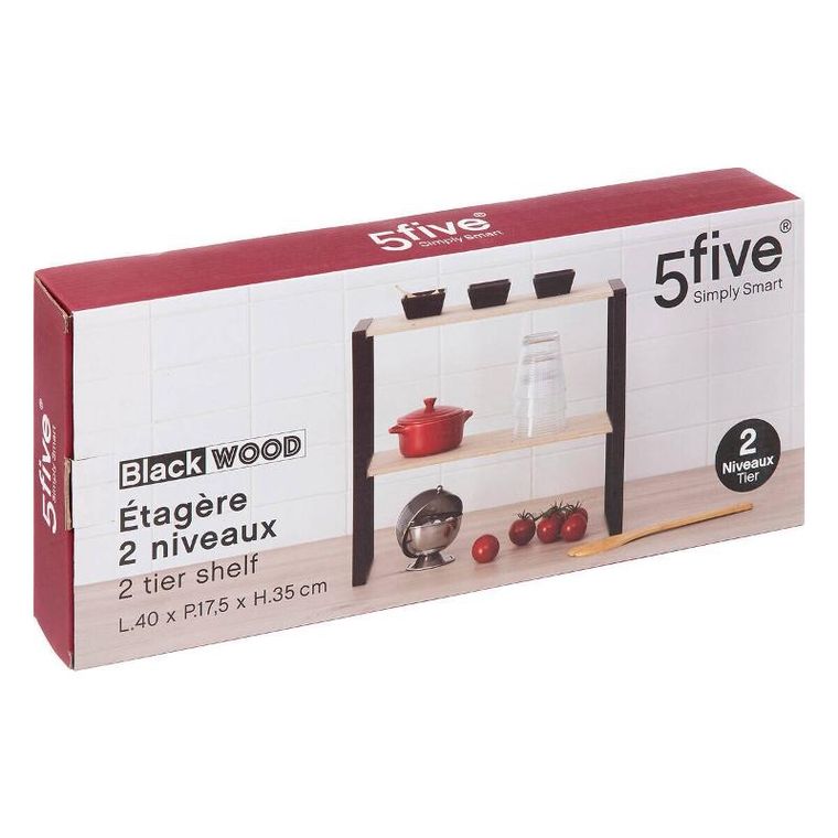 5five Simply Smart, półka na blat kuchenny, 2 poziomy, 40-17.5-35 cm