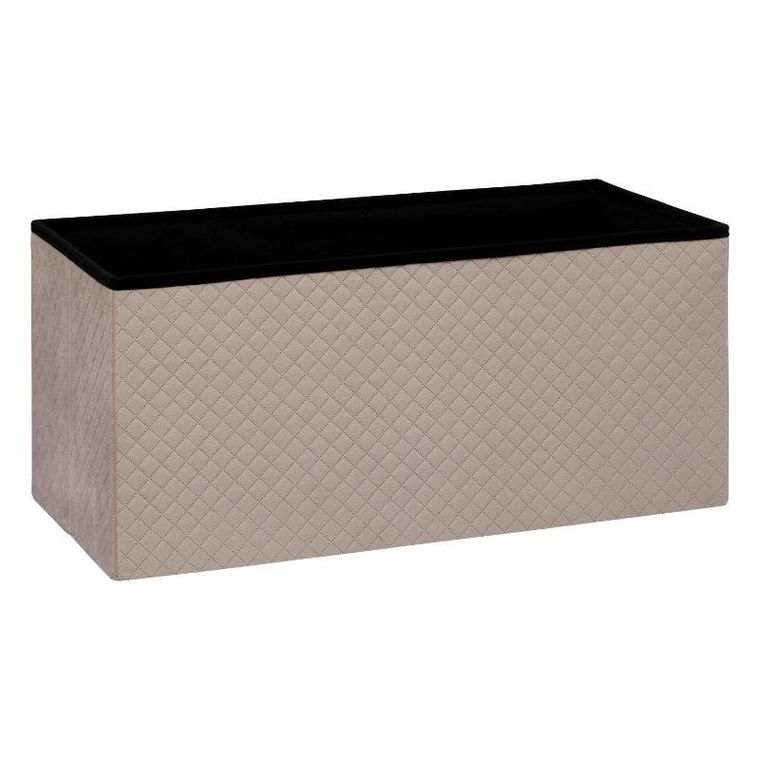 5five Simply Smart, pufa tapicerowana ze schowkiem, aksamit, 76-38-38 cm