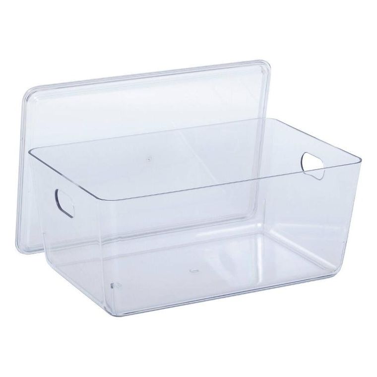 5five Simply Smart, Selena, pudełka z pokrywką, przezroczyste, do szafy, 4l