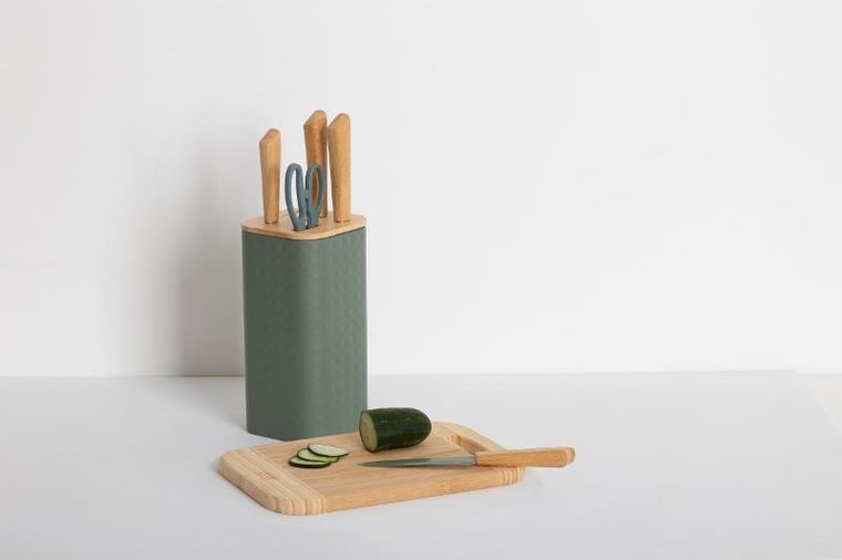 5five Simply Smart, Sensia, blok na 4 noże i nożyczki, 6 elementów