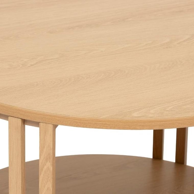 5five Simply Smart, Slat, stolik kawowy, lamele, okrągły, 60 cm