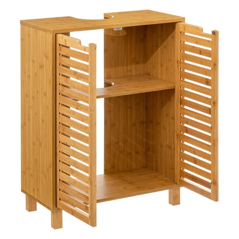 5five Simply Smart, szafka pod umywalkę, bambusowa, Sicela