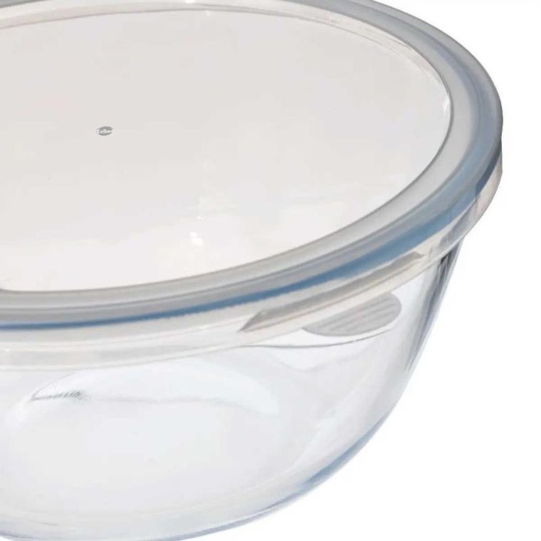 5five Simply Smart, szklana miska z pokrywką, transparentne szkło