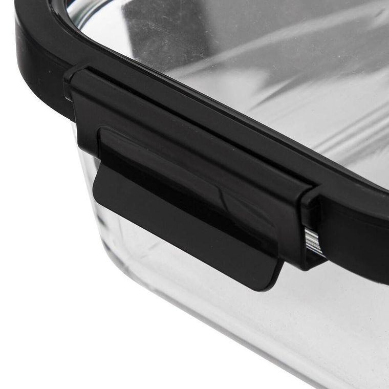 5five Simply Smart, szklany pojemnik na żywność z hermetyczną pokrywką, transparentny