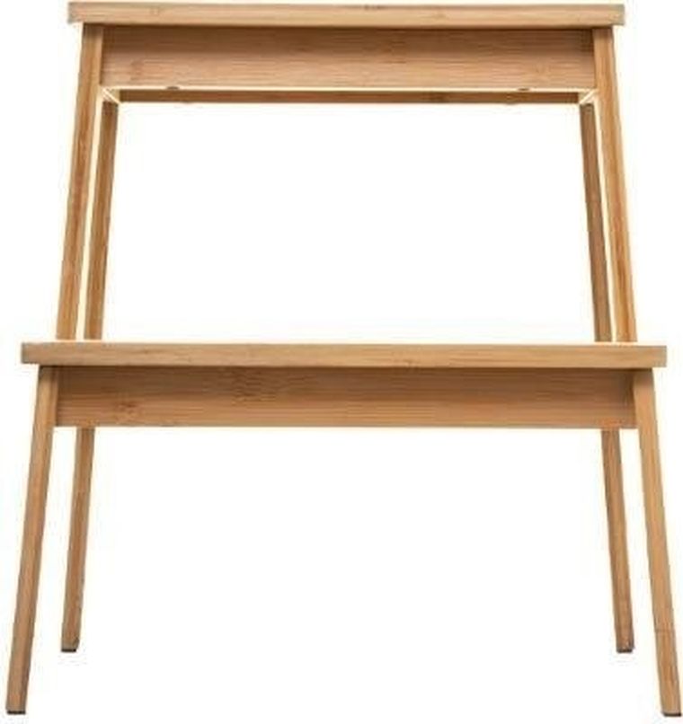 5five Simply Smart, taboret 2-stopniowy, bambusowy