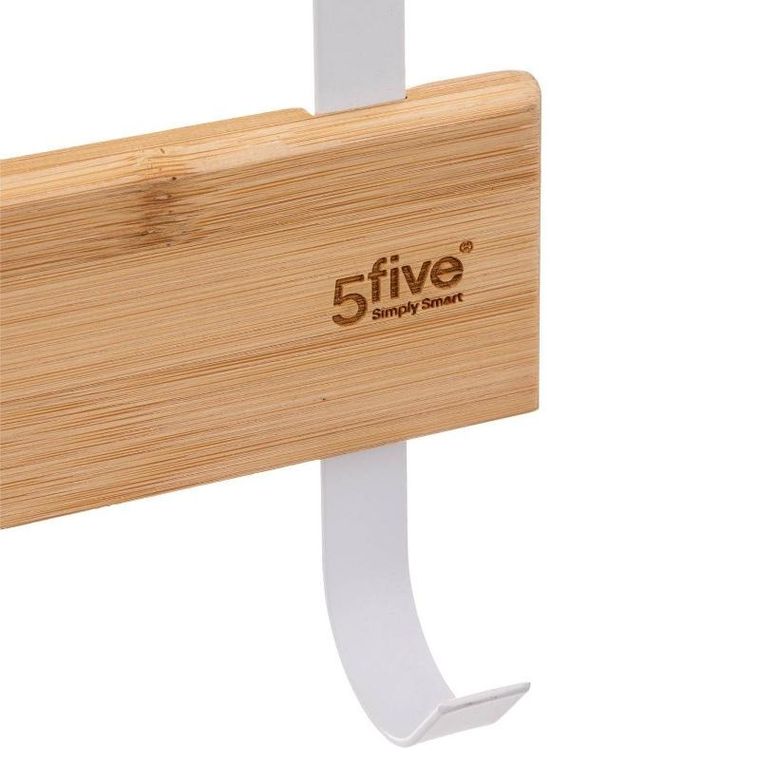 5five Simply Smart, wieszak na ręczniki na drzwi o grubości do 2 cm, 5 haczyków