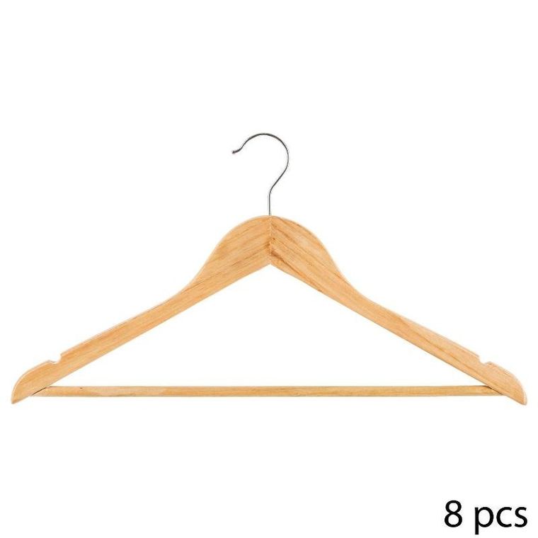 5five Simply Smart, wieszaki na ubrania, drewniane, 8 szt.