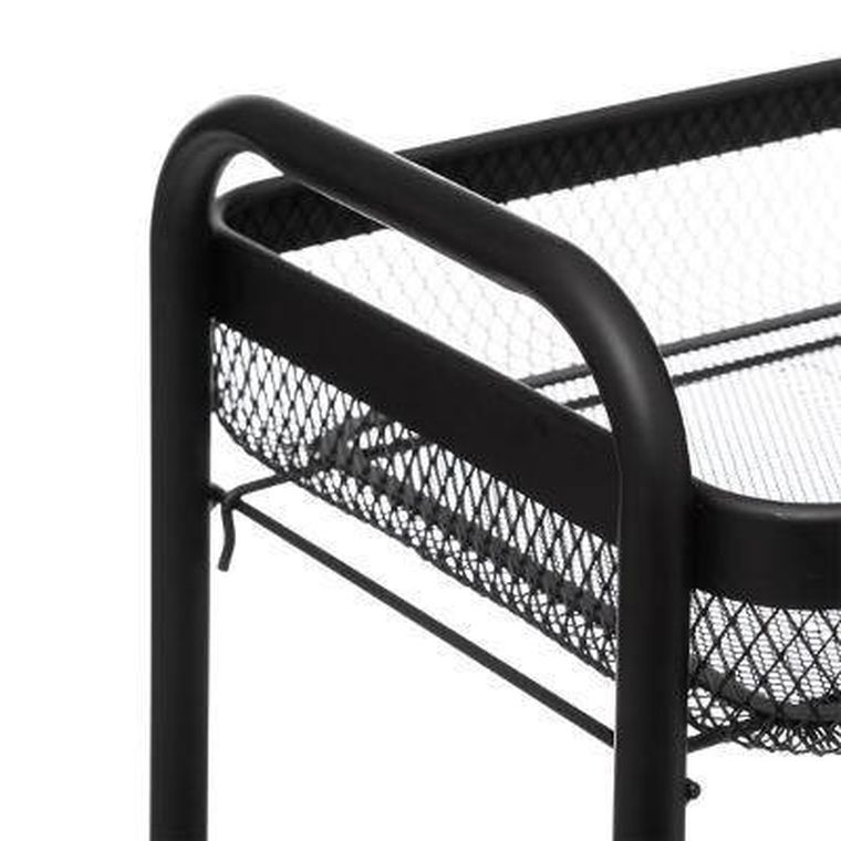 5Five Simply Smart, wózek kuchenny na kółkach, Mayaj, 3 poziomy, czarny