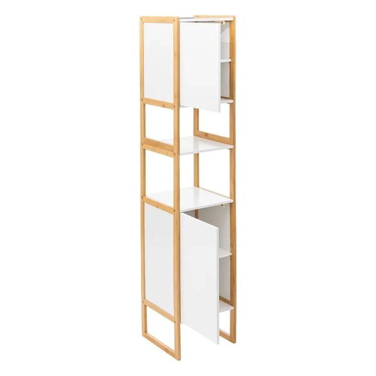 5five Simply Smart, wysoki regał łazienkowy, Natureo, 33-33-170 cm