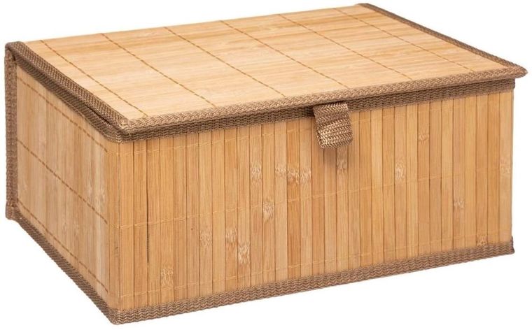 5five Simply Smart, zestaw koszyków z pokrywką, bambus, 3 szt.