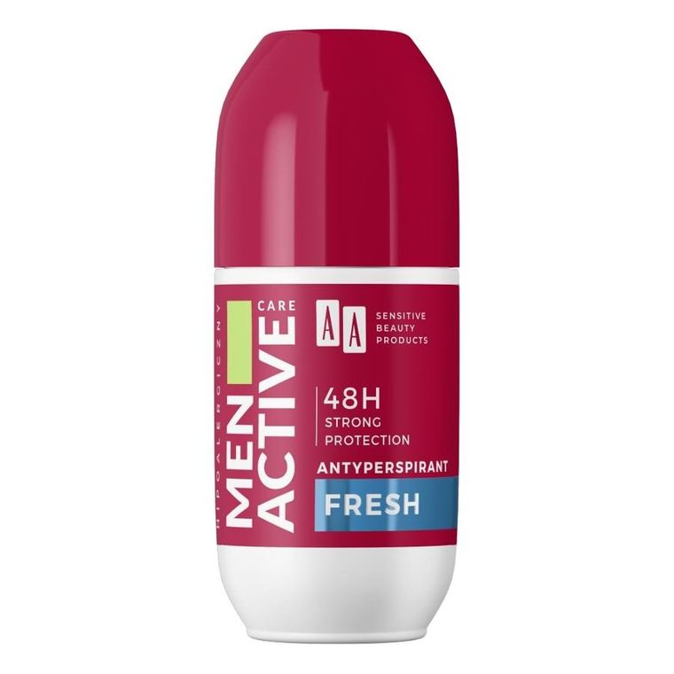 AA, Men Active Care, dezodorant antyperspirant, roll-on, fresh, 50 ml