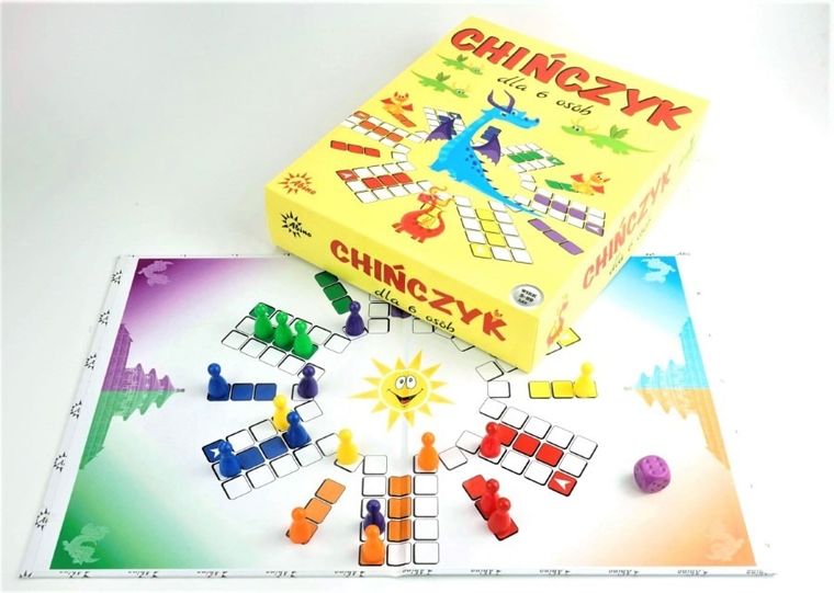 Abino, chińczyk, wersja dla 6 osób, gra familijna