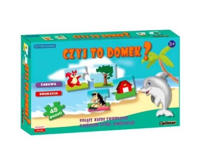 Abino, Czyj to domek? puzzle, 48 elementów