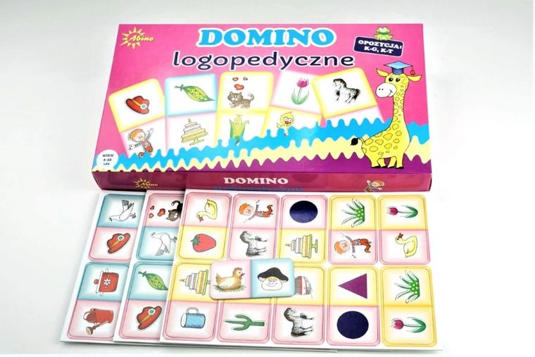 Abino, Domino logopedyczne J-R, R-L, gra edukacyjna