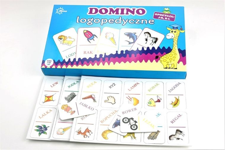 Abino, Domino logopedyczne K-G, K-T, gra edukacyjna