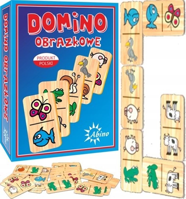 Abino, Domino obrazkowe, gra familijna, 1 szt.