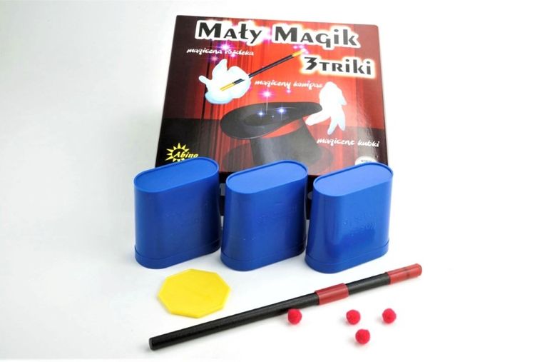 Abino, Mały magik, zestaw do nauki sztuczek, 3 triki