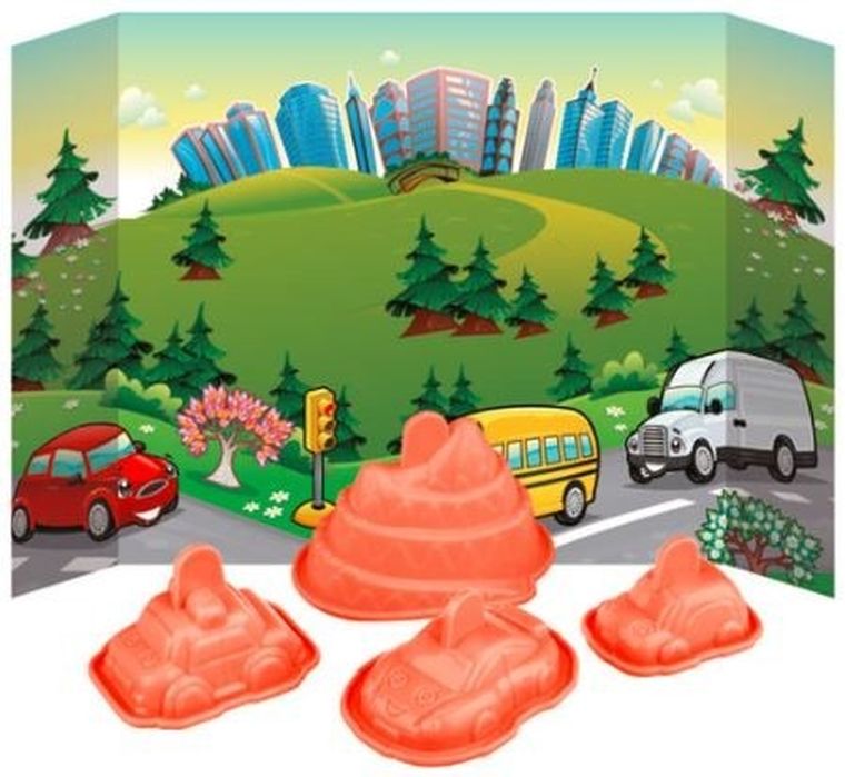 Abino, Sellmar, piasek kinetyczny, kosmo piasek, autka, 300 g