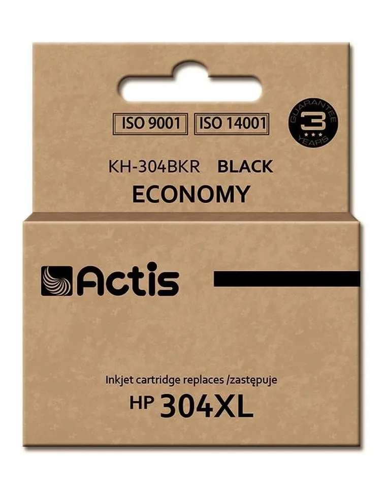 Actis, tusz do drukarki, KH-304BKR, zamiennik HP 304XL N9K08AE, Premium, 15 ml, czarny