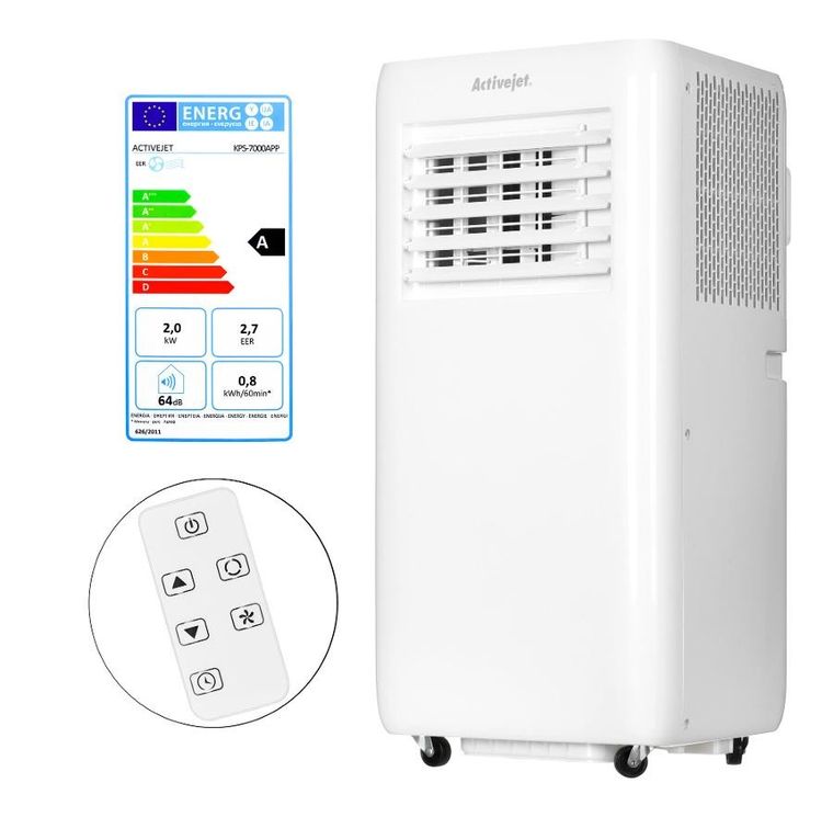 Activejet, klimatyzator przenośny, KPS-7000app
