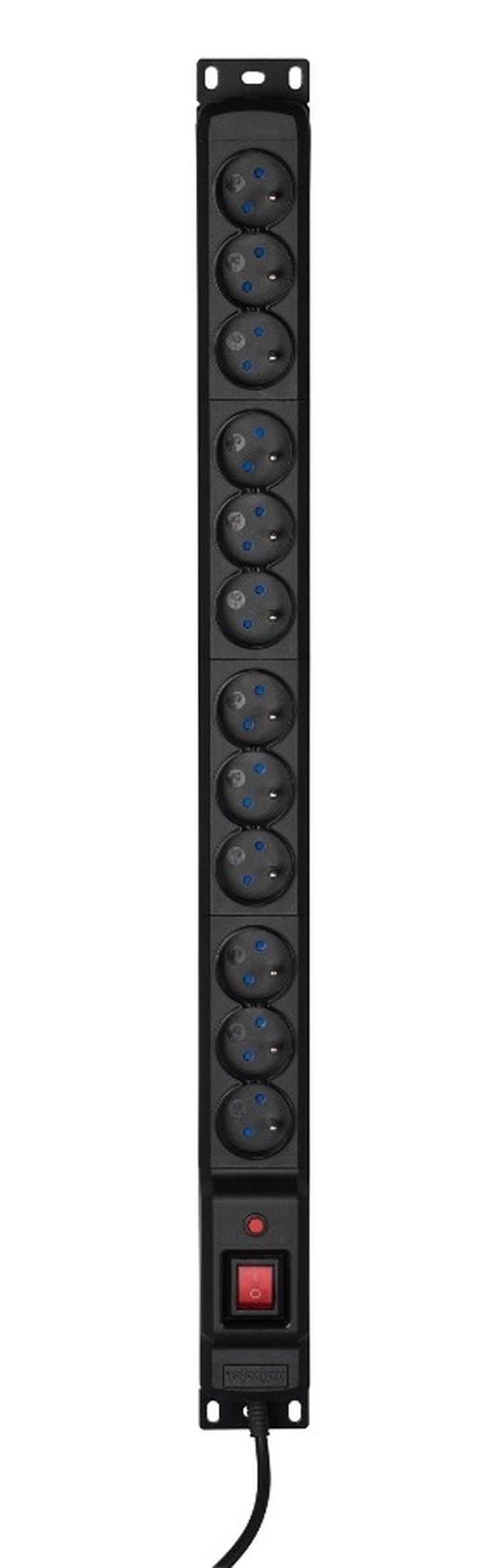 Activejet, listwa przeciwprzepięciowa, COMBO, 12 gniazd, 5 m