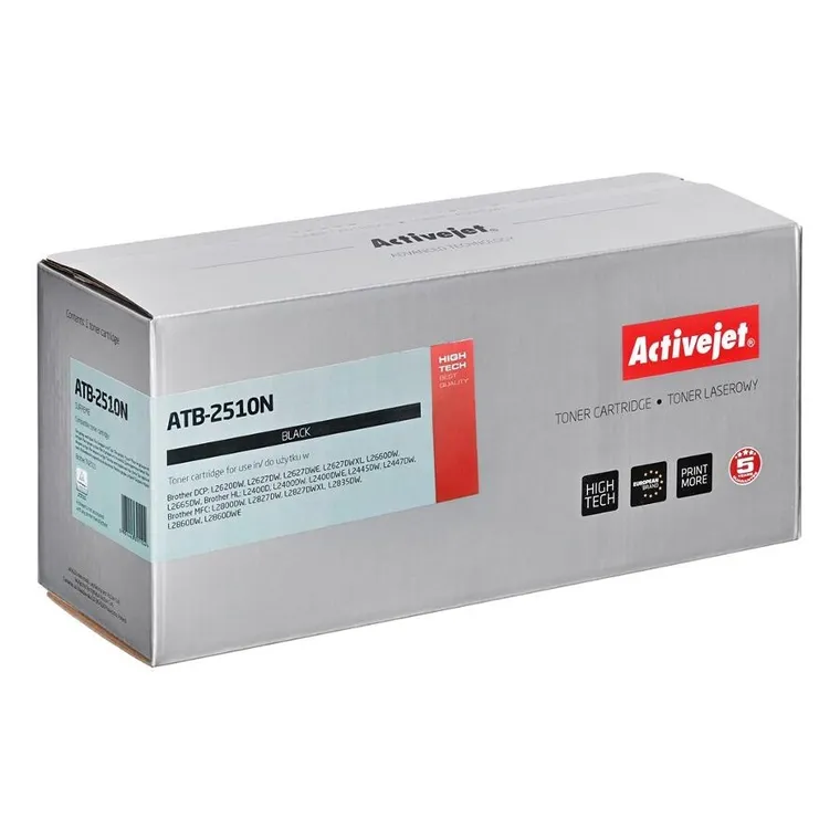 Activejet, toner do drukarki, ATB-2510N, zamiennik Brother TN2510, Supreme, 1200 stron, czarny