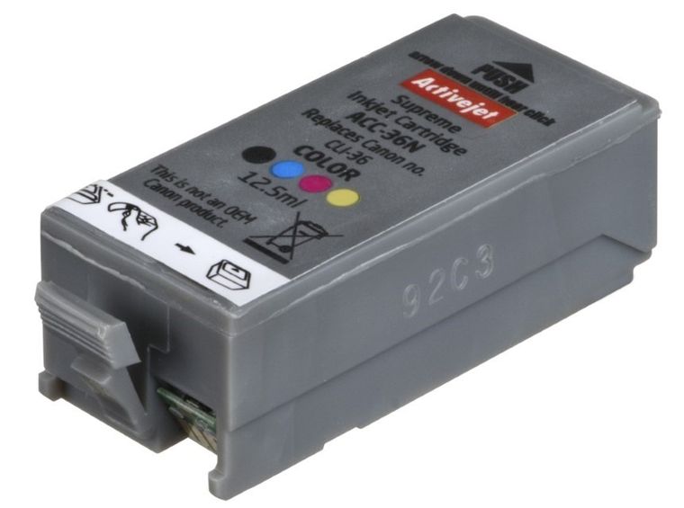 Activejet, tusz do drukarki, zamiennik Canon CLI-36, Supreme, 12.5 ml, kolor, ACC-36N